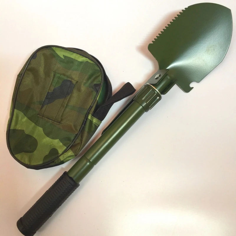 Multifunctional Entrenching Tool Folding Survival Shovel with Axe Saw Hammer Outdoor Shovel Camping Hiking Emergency Multitool