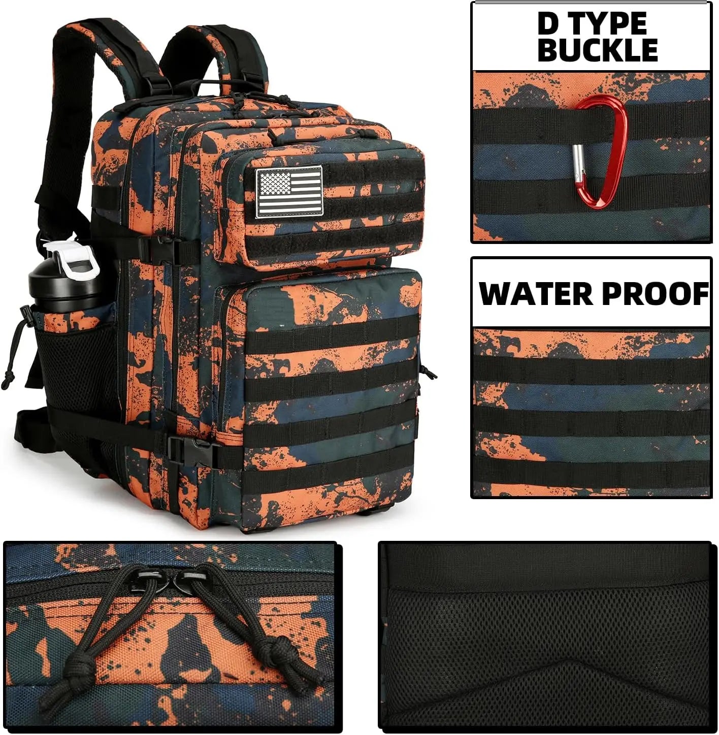 Large 45L Tactical Backpack
