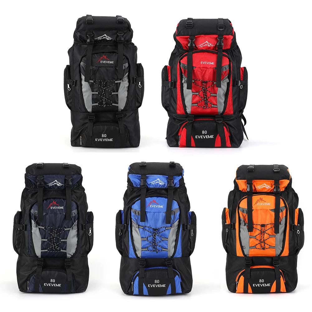 80L Outdoor Mountaineering Backpack For Men And Women