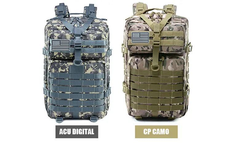 50L/35L/25L Tactical Backpack Men's Travel Large Capacity Rucksacks Men Waterproof Outdoor Sports Multi-functional Bags