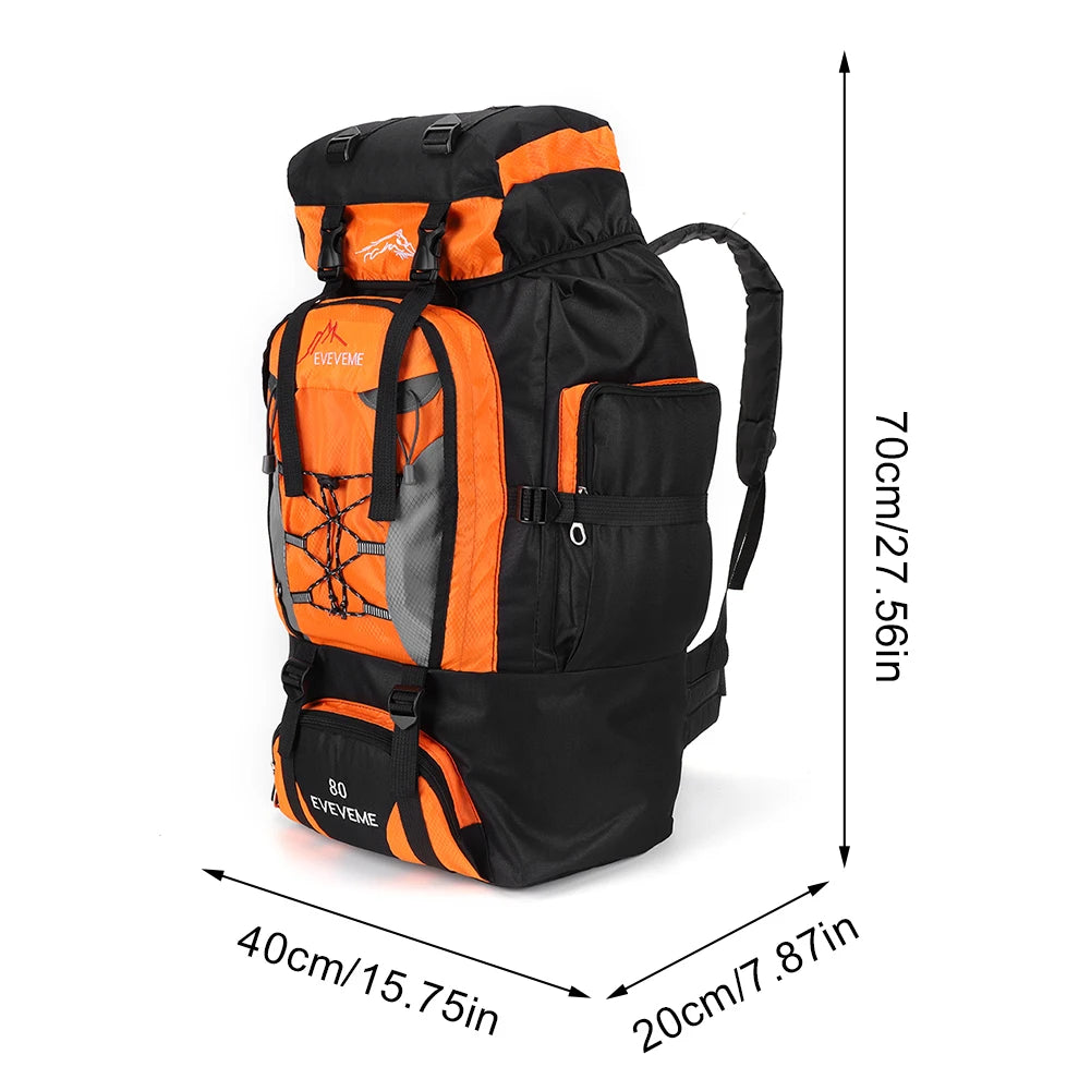 80L Outdoor Mountaineering Backpack For Men And Women