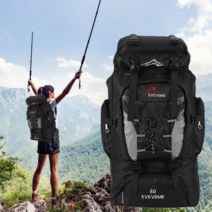 80L Outdoor Mountaineering Backpack For Men And Women