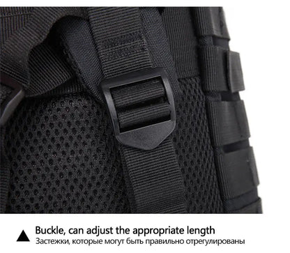 50L/35L/25L Tactical Backpack Men's Travel Large Capacity Rucksacks Men Waterproof Outdoor Sports Multi-functional Bags