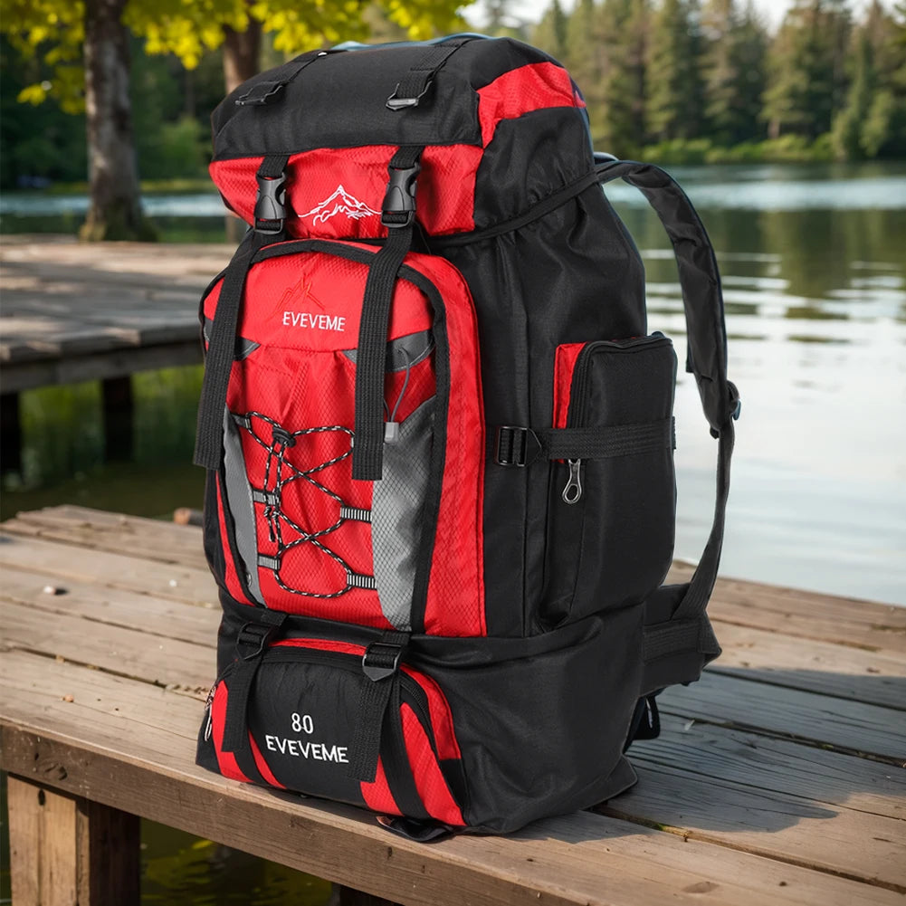 80L Outdoor Mountaineering Backpack For Men And Women