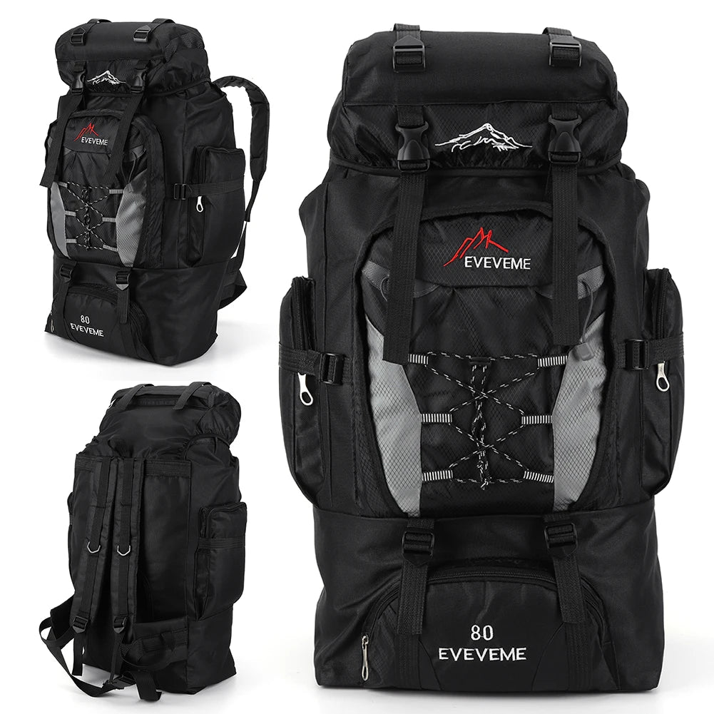 80L Outdoor Mountaineering Backpack For Men And Women