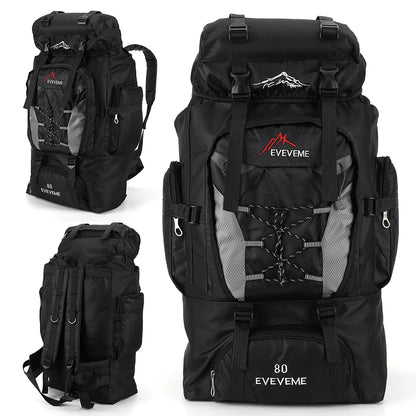 80L Outdoor Mountaineering Backpack For Men And Women