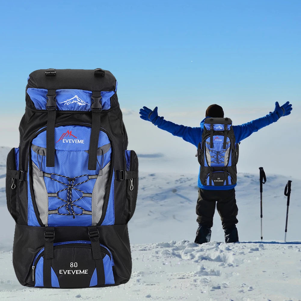 80L Outdoor Mountaineering Backpack For Men And Women
