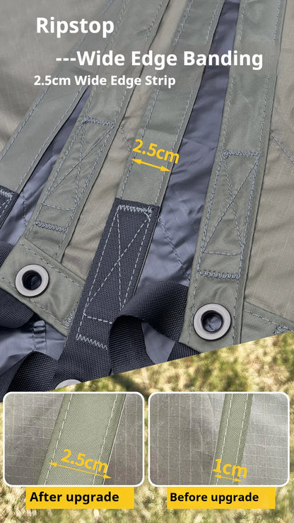 5.1x5.1m Large Black Coating Tarp Waterproof Octagon Coated Camping Tarp Outdoor Awning Tarpaulin Shade Tent Shelter Sunshade