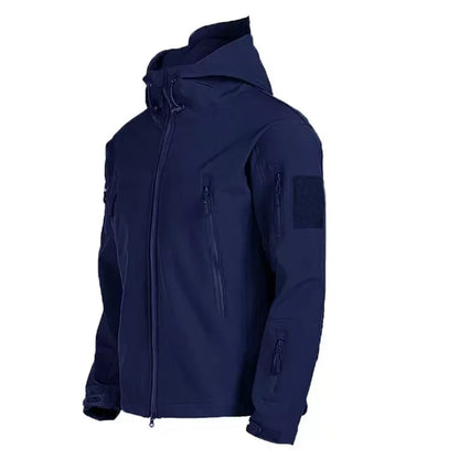 Men's Autumn Winter SoftShell Fleece Waterproof Jackets Male Hood Coats Fishing Hiking Camping Climbing Skiing Pants Trousers