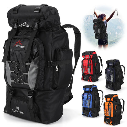 80L Outdoor Mountaineering Backpack For Men And Women