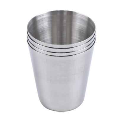 6P/4Pcs 30ml Outdoor Practical Travel Stainless Steel Cups Mini Set Glasses For Whisky Wine Beer With Case Portable Drinkware