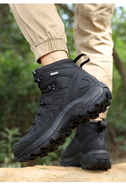 Fashion Men's Boots Tactical Combat Boots Outdoor Non-slip Hiking Boots Lightweight Men Desert Boots Motorcycle Boots