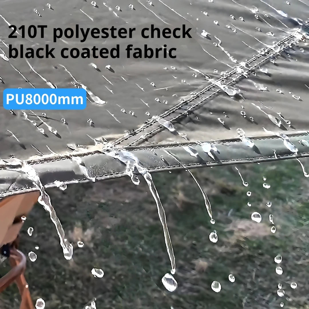 5.1x5.1m Large Black Coating Tarp Waterproof Octagon Coated Camping Tarp Outdoor Awning Tarpaulin Shade Tent Shelter Sunshade