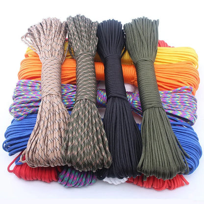 5/15/30m Paracord Rope 7 Strand 4mm Military Tactical 550 Parachute Cord Camping Accessories Outdoor Survival DIY Bracelet Line