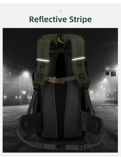 50L Travel Backpack Camping Men Large Hiking Bag and Waterproof