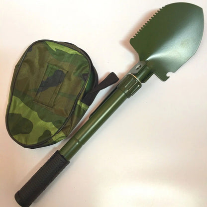 Multifunctional Entrenching Tool Folding Survival Shovel with Axe Saw Hammer Outdoor Shovel Camping Hiking Emergency Multitool
