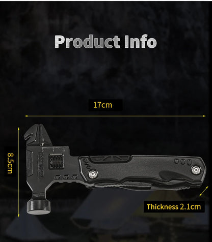New Multifunctional Wrench Hammer Knife Pliers Outdoor Camping Survival Tool Labor Saving Tool Stainless Steel Multi-tool Knife