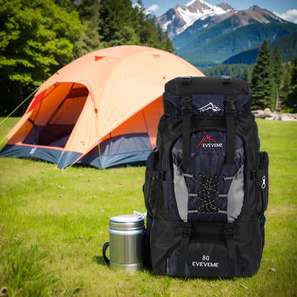 80L Outdoor Mountaineering Backpack For Men And Women